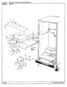 03 - Fresh Food Compartment parts for Jenn-Air Refrigerator JRT172R / BJ21A from AppliancePartsPros.com