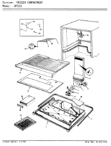 02 - Freezer Compartment parts for Jenn-Air Refrigerator JRT152 / AJ01B from AppliancePartsPros.com