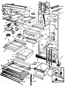Refrigerator Fresh Food Compartment parts for Jenn-Air Refrigerator JRTI234B / 8C05A from AppliancePartsPros.com