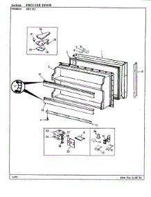 02 - Freezer Door parts for Jenn-Air Refrigerator JRT192 / BJ51B from AppliancePartsPros.com