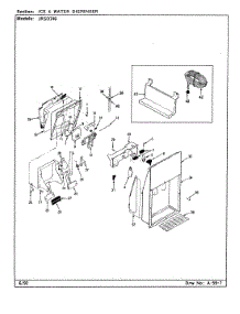 05 - Ice & Water Dispenser parts for Jenn-Air Refrigerator JRSD246 / BQ82B from AppliancePartsPros.com