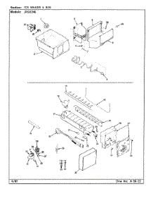 06 - Ice Maker & Bin parts for Jenn-Air Refrigerator JRSD246 / BQ82B from AppliancePartsPros.com