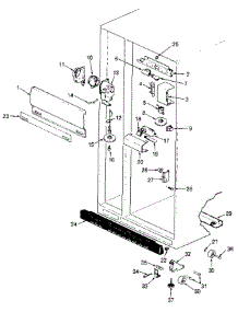 Fresh Food Compartment parts for Jenn-Air Refrigerator JRSD246B / BQ82A from AppliancePartsPros.com