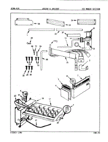 05 - Ice Maker Section parts for Jenn-Air Refrigerator JRSI202 / 8N01B from AppliancePartsPros.com