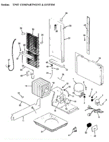 Unit Compartment & System parts for Jenn-Air Refrigerator JRSD246B / BQ81C from AppliancePartsPros.com