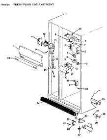 Fresh Food Compartment parts for Jenn-Air Refrigerator JRSD246B / BQ81C from AppliancePartsPros.com
