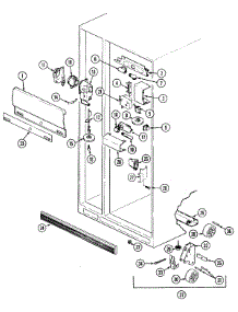 03 - Fresh Food Compartment parts for Jenn-Air Refrigerator JRSD278B from AppliancePartsPros.com