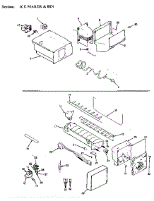 Ice Maker & Bin parts for Jenn-Air Refrigerator JRSD246B / BQ81C from AppliancePartsPros.com