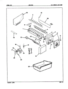 05 - Ice Maker Section parts for Jenn-Air Refrigerator JRSI205 / 9Q05B from AppliancePartsPros.com