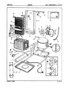 05 - Unit Compartment & System parts for Jenn-Air Refrigerator JRSD245 / 9Q25A from AppliancePartsPros.com