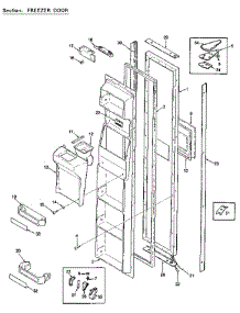 Freezer Door parts for Jenn-Air Refrigerator JRSD246B / BQ82B from AppliancePartsPros.com