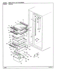 07 - Shelves & Accessories parts for Jenn-Air Refrigerator JRSD246 / BQ81C from AppliancePartsPros.com