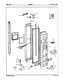 02 - Freezer Door parts for Jenn-Air Refrigerator JRSD245 / 9Q25A from AppliancePartsPros.com