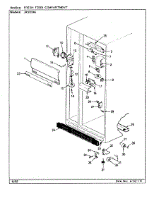 02 - Fresh Food Compartment parts for Jenn-Air Refrigerator JRSD246 / CQ82A from AppliancePartsPros.com