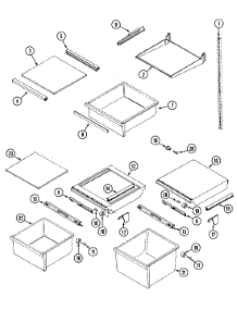 10 - Shelves & Accessories parts for Jenn-Air Refrigerator JRSD2460A from AppliancePartsPros.com