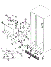 04 - Fresh Food Compartment parts for Jenn-Air Refrigerator JRSD2490TW from AppliancePartsPros.com
