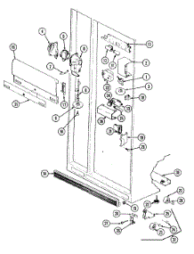 02 - Fresh Food Compartment parts for Jenn-Air Refrigerator JRS228W from AppliancePartsPros.com