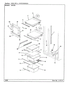 06 - Shelves & Accessories parts for Jenn-Air Refrigerator JRS226 / BQ21A from AppliancePartsPros.com