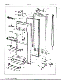 Fresh Food Door parts for Jenn-Air Refrigerator 24882 from AppliancePartsPros.com