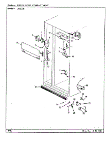 03 - Fresh Food Compartment parts for Jenn-Air Refrigerator JRS226 / AQ21B from AppliancePartsPros.com