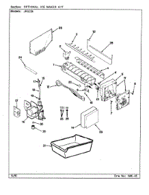 05 - Optional Ice Maker Kit parts for Jenn-Air Refrigerator JRS226 / AQ21B from AppliancePartsPros.com
