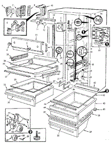 Fresh Food Compartment parts for Jenn-Air Refrigerator JRSDX244B / 8N62A from AppliancePartsPros.com