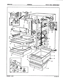 03 - Fresh Food Compartment parts for Jenn-Air Refrigerator JRSDX244 / 8N62A from AppliancePartsPros.com