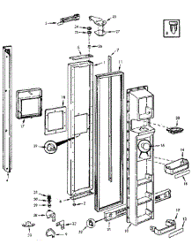 Freezer Door parts for Jenn-Air Refrigerator JRSD225B / 9Q20A from AppliancePartsPros.com