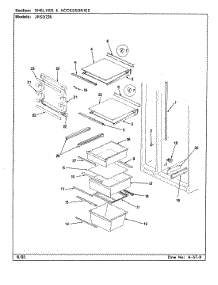 07 - Shelves & Accessories parts for Jenn-Air Refrigerator JRSD226 / BQ31A from AppliancePartsPros.com