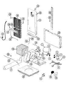 08 - Unit Compartment & System parts for Jenn-Air Refrigerator JRSD227B / DQ34A from AppliancePartsPros.com