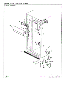 02 - Fresh Food Compartment parts for Jenn-Air Refrigerator JRSD226 / BQ32B from AppliancePartsPros.com