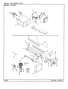 04 - Ice Maker & Bin parts for Jenn-Air Refrigerator JRSD226 / CQ32A from AppliancePartsPros.com