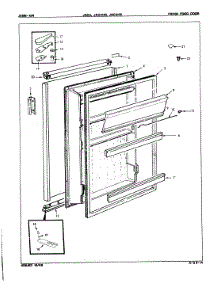 02 - Fresh Food Door parts for Jenn-Air Refrigerator JRC5HB / E7S031 from AppliancePartsPros.com