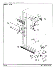 02 - Fresh Food Compartment parts for Jenn-Air Refrigerator JRS205W / DQ02A from AppliancePartsPros.com