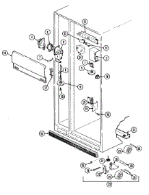 03 - Fresh Food Compartment parts for Jenn-Air Refrigerator JRS206A from AppliancePartsPros.com