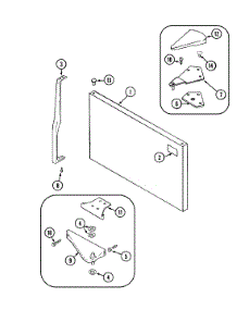 05 - Freezer Outer Door parts for Jenn-Air Refrigerator JTB1987ARA from AppliancePartsPros.com