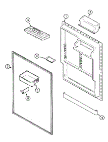 06 - Fresh Food Inner Door parts for Jenn-Air Refrigerator JTB1986ARW from AppliancePartsPros.com