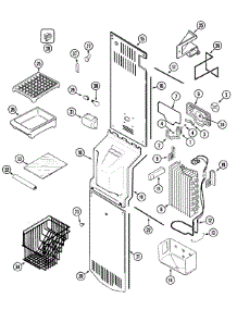 03 - Freezer Compartment (Jcb2388arq) parts for Jenn-Air Refrigerator JCB2388ARQ from AppliancePartsPros.com
