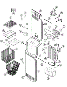 03 - Freezer Compartment parts for Jenn-Air Refrigerator JCB2389ARS from AppliancePartsPros.com