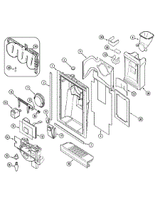 03 - Fountain parts for Jenn-Air Refrigerator JSD2388AEA from AppliancePartsPros.com