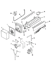 11 - Ice Maker parts for Jenn-Air Refrigerator JSD2388AEW from AppliancePartsPros.com