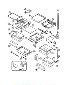 Shelves And Accessories parts for Jenn-Air Refrigerator JCD2289AEK from AppliancePartsPros.com