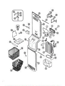 Freezer Compartment parts for Jenn-Air Refrigerator JCD2289AEK from AppliancePartsPros.com