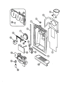 Fountain parts for Jenn-Air Refrigerator JCD2289AEU from AppliancePartsPros.com