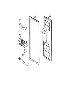 Freezer Inner Door parts for Jenn-Air Refrigerator JCD2289AER from AppliancePartsPros.com