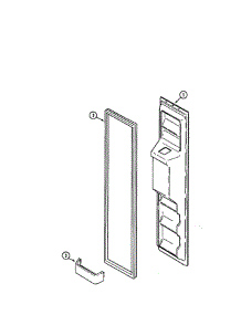 Freezer Inner Door parts for Jenn-Air Refrigerator JSD2574ARA from AppliancePartsPros.com