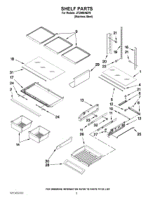 03 - Shelf Parts parts for Jenn-Air Refrigerator JFI2089AEP9 from AppliancePartsPros.com