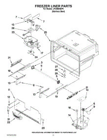 06 - Freezer Liner Parts parts for Jenn-Air Refrigerator JFI2089AEP9 from AppliancePartsPros.com