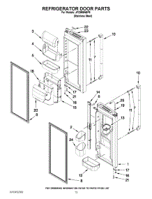 07 - Refrigerator Door Parts parts for Jenn-Air Refrigerator JFI2089AEP9 from AppliancePartsPros.com