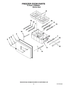 09 - Freezer Door Parts parts for Jenn-Air Refrigerator JFI2089AEP9 from AppliancePartsPros.com